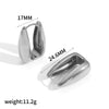 Stainless Steel Geometric Square Electroplated Women's Earrings