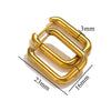 Stainless Steel Geometric Square Rectangular Earring Buckle Diy Jewelry Accessories Vacuum Plated Waterproof Simple Fashion