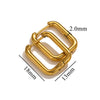Stainless Steel Geometric Square Rectangular Earring Buckle Diy Jewelry Accessories Vacuum Plated Waterproof Simple Fashion