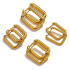 Stainless Steel Geometric Square Rectangular Earring Buckle Diy Jewelry Accessories Vacuum Plated Waterproof Simple Fashion
