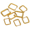 Stainless Steel Geometric Square Rectangular Earring Buckle Diy Jewelry Accessories Vacuum Plated Waterproof Simple Fashion
