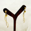 Stainless Steel Geometric Sshaped Long Tassel Earrings With Electroplating