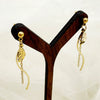 Stainless Steel Geometric Sshaped Long Tassel Earrings With Electroplating