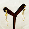 Stainless Steel Geometric Sshaped Long Tassel Earrings With Electroplating