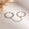Stainless Steel Geometric Stacked Ring For Women With Electroplating Design