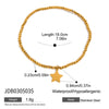 Stainless Steel Geometric Stacking Style Ring Bracelet Electroplated Fashion Jewelry Accessories