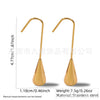 Stainless Steel Geometric Stamping Earrings For Women