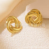 Stainless Steel Geometric Stamping Earrings For Women