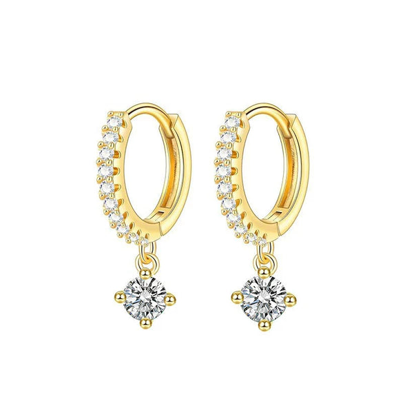 Stainless Steel Geometric Star And Moon Ear Cuffs Electroplated Light Luxury Women's Earrings