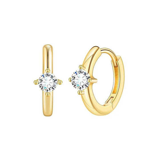 Stainless Steel Geometric Star And Moon Ear Cuffs Electroplated Light Luxury Women's Earrings