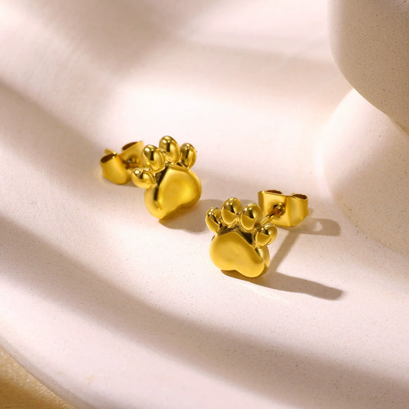 Stainless Steel Geometric Starfish Earrings Electroplated Little Fresh Style