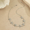 Stainless Steel Geometric Starfish Shell Pendant Necklace Electroplated Fashion Style Women's