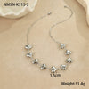 Stainless Steel Geometric Starfish Shell Pendant Necklace Electroplated Fashion Style Women's