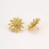 Stainless Steel Geometric Stud Earrings Electroplated Fashion Design For Women