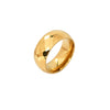 Stainless Steel Geometric Style Electroplated Ring For Men And Women