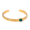 Stainless Steel Geometric Style Electroplated Thread Bracelet Jewelry
