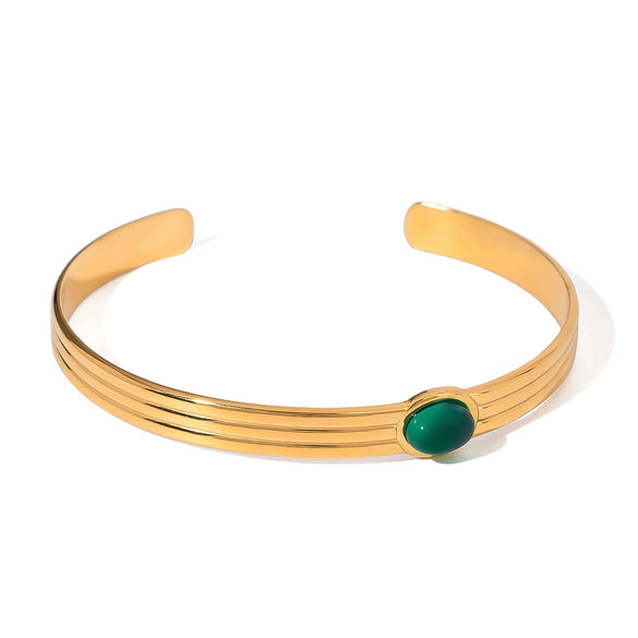 Stainless Steel Geometric Style Electroplated Thread Bracelet Jewelry