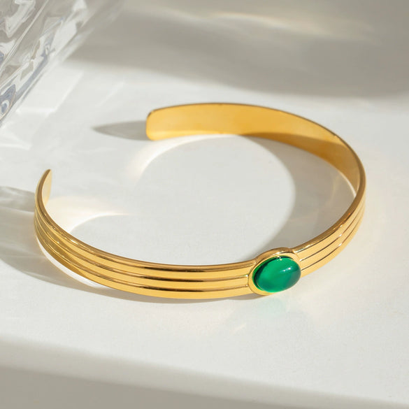 Stainless Steel Geometric Style Electroplated Thread Bracelet Jewelry