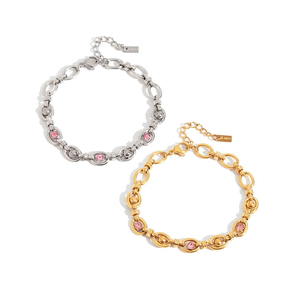 Stainless Steel Geometric Style Electroplated Women's Bracelet Jewelry
