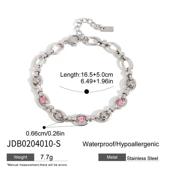Stainless Steel Geometric Style Electroplated Women's Bracelet Jewelry