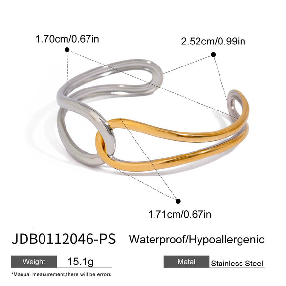 Stainless Steel Geometric Style Electroplated Women's Bracelet
