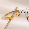 Stainless Steel Geometric Style Electroplated Women's Bracelet