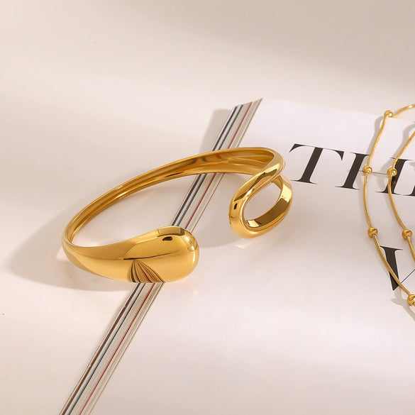 Stainless Steel Geometric Style Electroplated Women's Bracelet