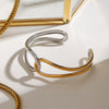 Stainless Steel Geometric Style Electroplated Women's Bracelet