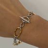 Stainless Steel Geometric Style Electroplated Women's Bracelet