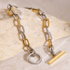 Stainless Steel Geometric Style Electroplated Women's Bracelet