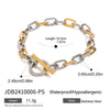 Stainless Steel Geometric Style Electroplated Women's Bracelet