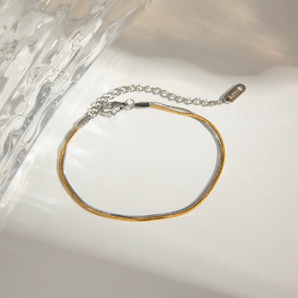 Stainless Steel Geometric Style Electroplated Women's Bracelet