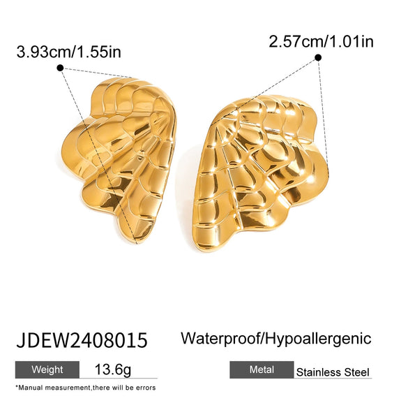 Stainless Steel Geometric Style Electroplated Women's Earrings