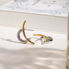 Stainless Steel Geometric Style Electroplated Women's Earrings