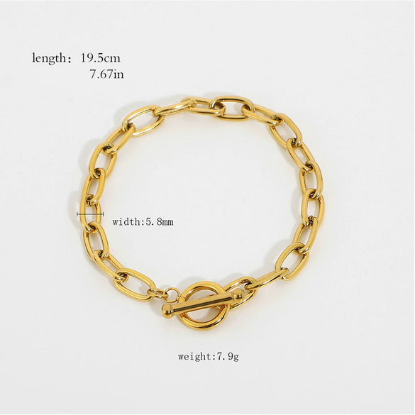 Stainless Steel Geometric Style Electroplating Women's Jewelry Bracelet Ring