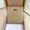 Stainless Steel Geometric Swan Opal Necklace For Female