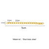 Stainless Steel Geometric Tail Extension Chain Electroplated Diy Jewelry Accessory