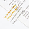 Stainless Steel Geometric Tail Extension Chain Electroplated Diy Jewelry Accessory