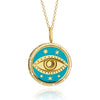 Stainless Steel Geometric Tarot Pendant Necklace With Electroplating Treatment Light Luxury Style