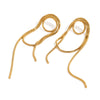 Stainless Steel Geometric Tassel Earrings Electroplated Highend Creative Jewelry For Women