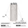 Stainless Steel Geometric Tassel Ring Electroplated Hand Jewelry For Women