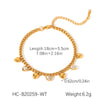 Stainless Steel Geometric Tassel Zircon Women's Bracelet