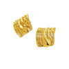 Stainless Steel Geometric Texture Electroplated Women's Earrings