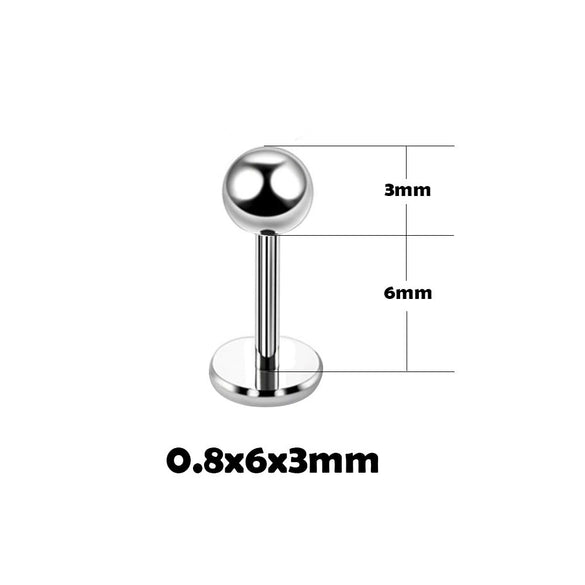 Stainless Steel Geometric Thin Rod Earrings And Horseshoe Lip Ring And Tshaped Lip Nail With Electroplating Treatment