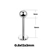 Stainless Steel Geometric Thin Rod Earrings And Horseshoe Lip Ring And Tshaped Lip Nail With Electroplating Treatment
