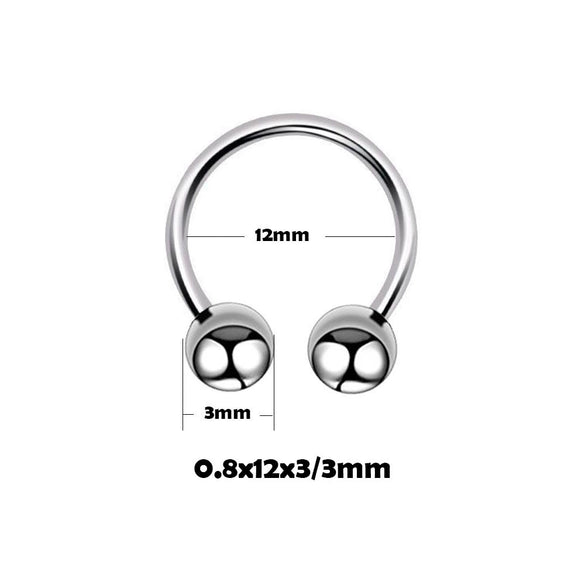 Stainless Steel Geometric Thin Rod Earrings And Horseshoe Lip Ring And Tshaped Lip Nail With Electroplating Treatment