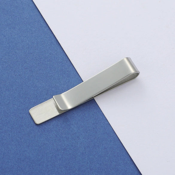 Stainless Steel Geometric Tie Clip Jewelry Accessories Polish Style Unisex
