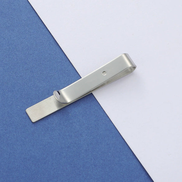 Stainless Steel Geometric Tie Clip Jewelry Accessories Polish Style Unisex