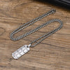 Stainless Steel Geometric Tire Pattern Men's Pendant Necklace Electroplating