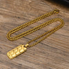 Stainless Steel Geometric Tire Pattern Men's Pendant Necklace Electroplating